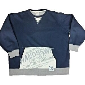 Phat Farm Vintage Pullover Sweatshirt Men's 3XL 58" Streetwear Spellout Hip-Hop